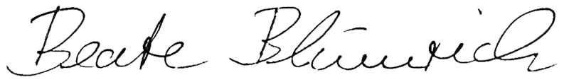 Unterschrift Dr. Beate Blumrich